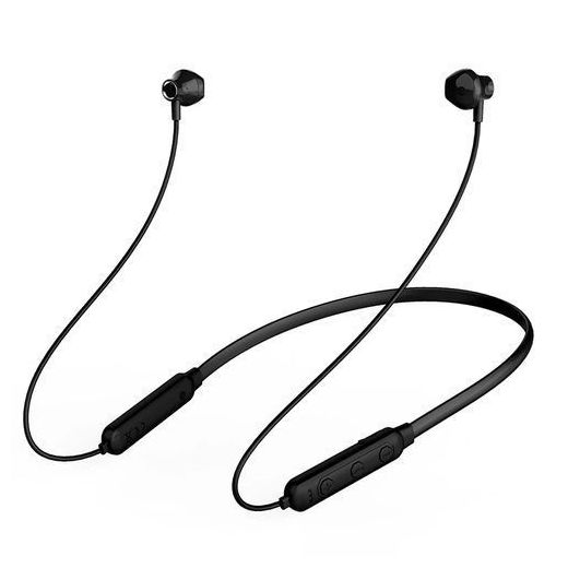 White Ecouteurs Bluetooth-5.0 avec port carte mémoire- haute qualité- noir