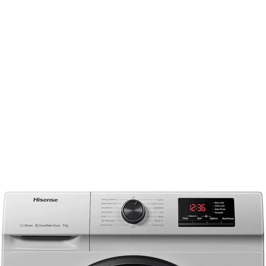 Hisense Machine À Laver Automatique - Hisense - 7KG - Silver - Garantie 12 mois - image 4