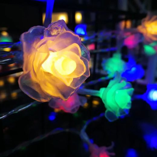 Generic Guirlande lumineuse micro LED - en forme de fleurs - image 2