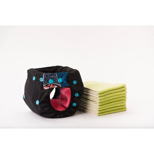 Apiafrique Couche Lavable Bébé - Pack Découverte - Noir