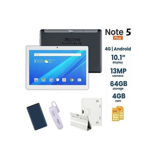 Discover tablette discover note5 - 5G LTE - Ecran 10"  - ROM 64Go - RAM 4Go - gris