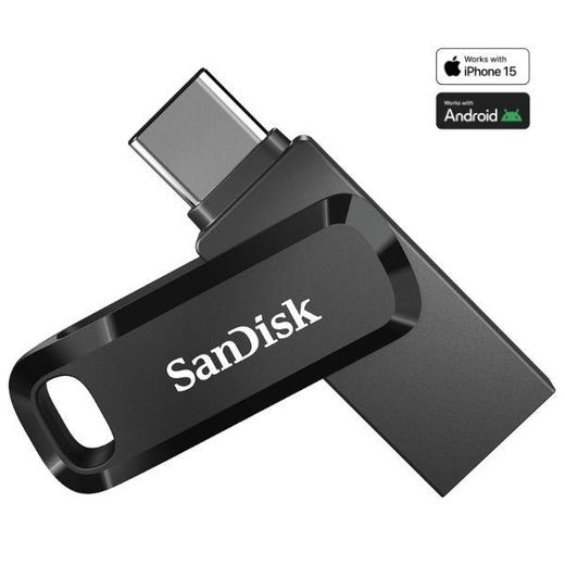 Sandisk Disque dur externe Ultra Dual Drive Go USB-C 128 Go - 3.0 Flash Drive with Dual USB-C/USB-A Connectors
