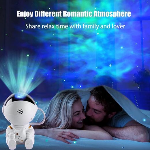 Generic Projecteur ciel étoilé astronaute, lumière de nuit pour plafond étoilé avec télécommande, cadeau de fête - image 4