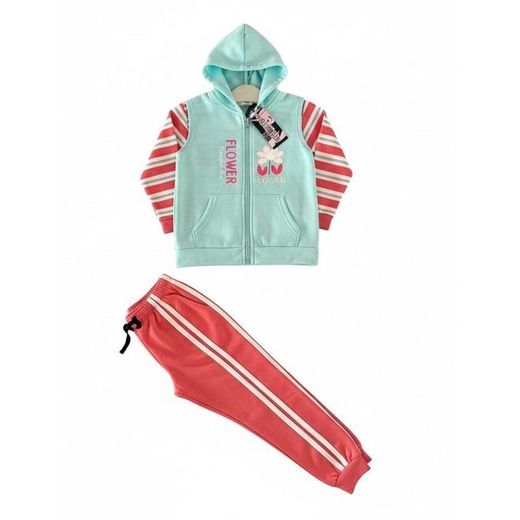 Ensemble jogging 3 pièces pour fille - Confort et style sportif
