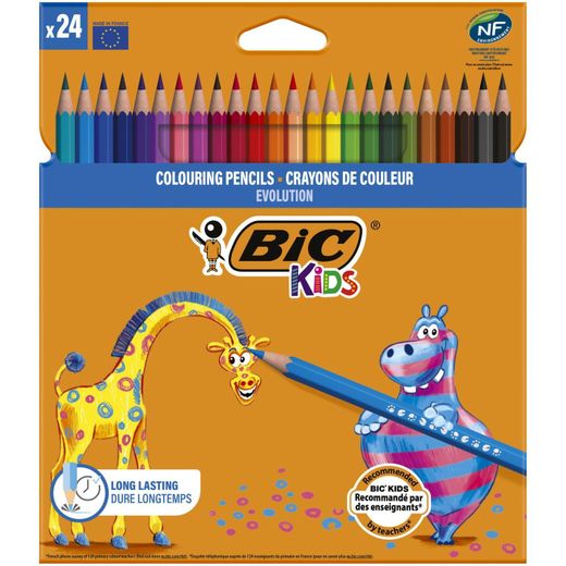 Bic Pack Coloriage Kids - 24 Feutres Lavables + 24 Crayons de Couleur - image 3