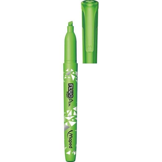 Maped Fluo Peps Pen – Pochette de 5 Surligneurs Neon (Jaune, Rose, Vert, Bleu, Orange) – Pointe Biseautée 3 mm - image 2