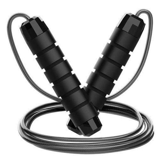 General Corde A Sauter Pour Fitness - Mousse Souple - Noir
