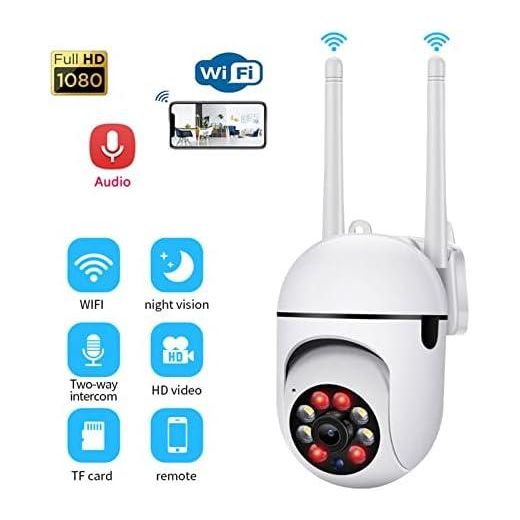 Autre Caméra de Sécurité WiFi rotative 360° FULL HD 1080P Vision Nocturne Interphone bidirectionnel