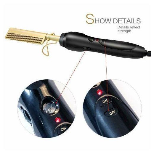 Generic Lisseur cheveux CREPUS électrique chauffante - image 3