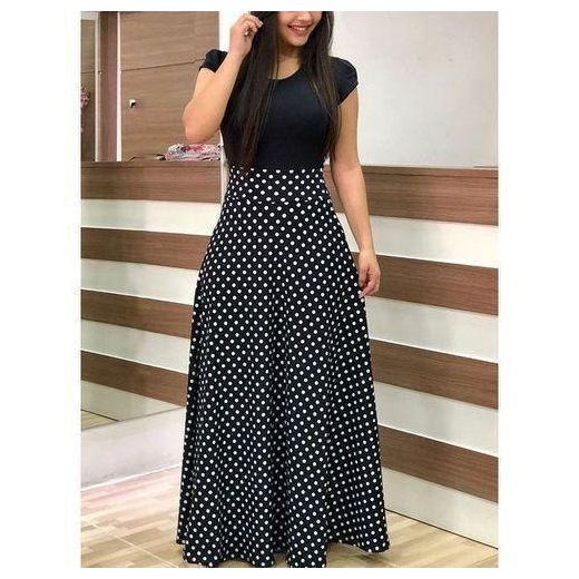 Berrykey Robes longues de bureau pour dames, robe décontractée pour femmes, vêtements de soirée
