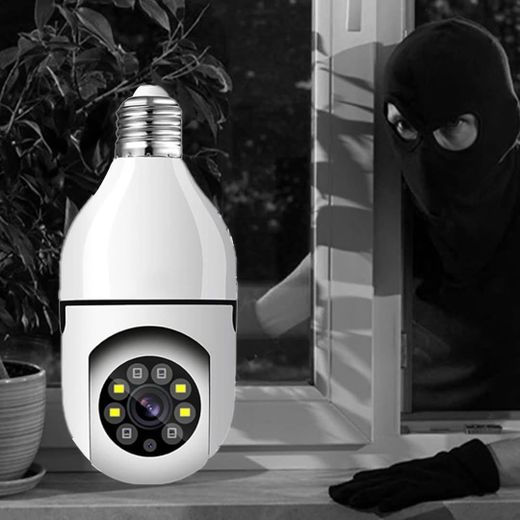 Autre Caméra De Surveillance wifi  avec Vision Nocturne format Ampoule E27 rotative 360 Degrés - image 4
