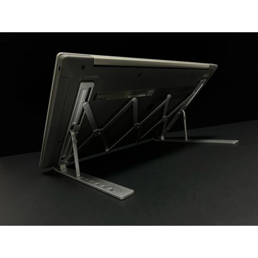 Generic Support 100% Aluminium pour ordinateur 18 pouces portable pliable multi -angle pour PC Macbook - image 2