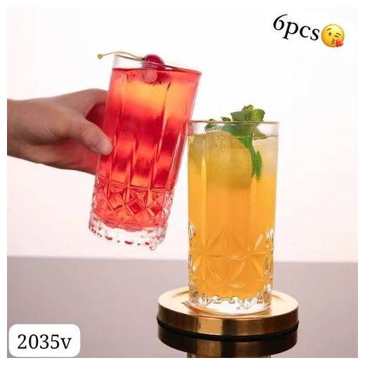 Generic Set de 6 verres de Boisson -long drink fantaisie - image 3
