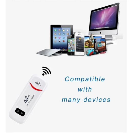Generic Clé WiFi 4G LTE 150 Mbps USB – Modem Internet Portable avec Carte SIM – Hotspot Mobile - image 2