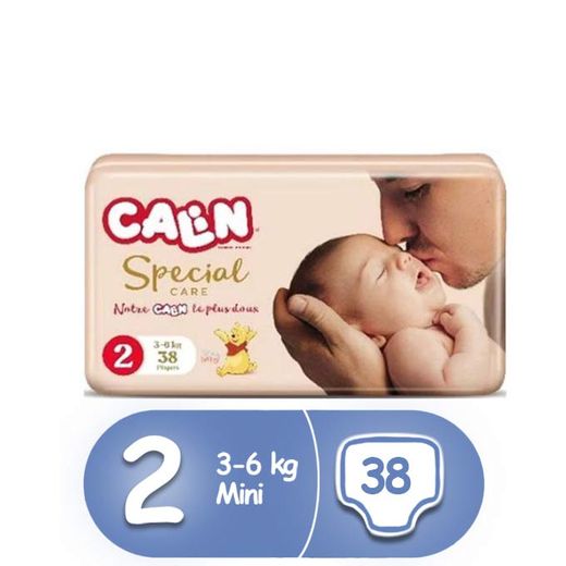 Calin Couches Bebe Special Care Rp, Mini 38 Unités - Taille 2 - 2-6 Kg