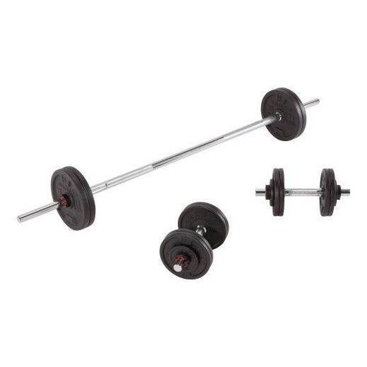 CORENGHT Kit Haltères Et Barres 50 Kg Musculation - image 3