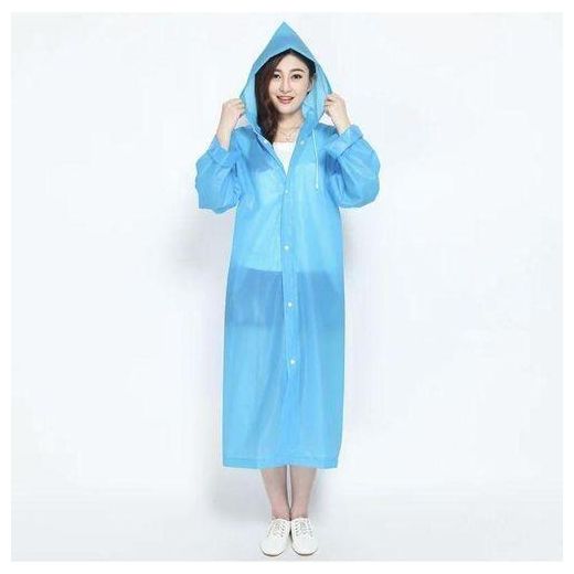 Generic Manteau de pluie imperméable bleu