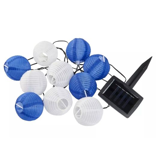 Guirlande Solaire Extérieure, 10LED Lanterne  Imperméable
