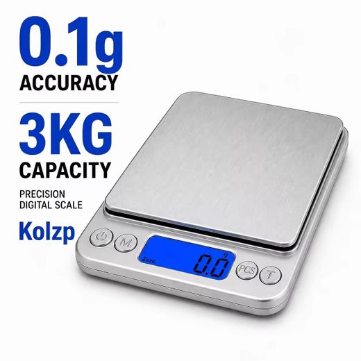 Generic Échelle de cuisine numérique 3000g/ 0.1g petite échelle de bijoux échelle de nourriture poids numérique grammes et onces échelle de gramme numérique avec LCD/ tare