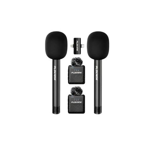 Generic Plokama microphone WM -60 cravate magnétique CANDC avec batterie longue durée pour enregistrement audio et vidéo - 2 Micros - image 2