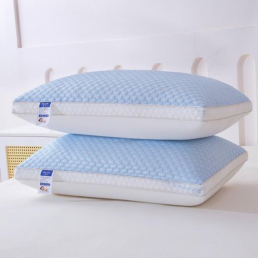General Oreiller Cool Bean, noyau d'oreiller, protection des vertèbres cervicales, oreiller simple lavable pour la maison - Bleu