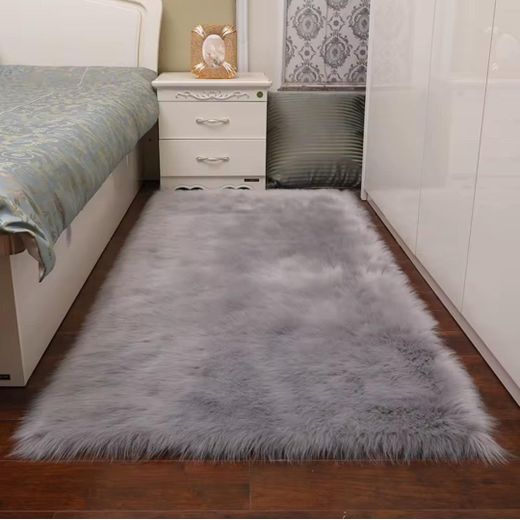 Generic Tapis fausse fourrure-descente de lit