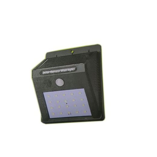 Generic Imperméable à l'eau Solaire - Mini Projecteur Solaire - Lumière 8 16 20 Led PIR -  Noir - image 2