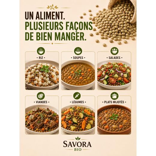 Generic Lentilles Bio – Source de Protéines Végétales, Fibres & Fer - image 3