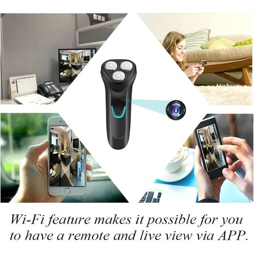 Generic Rasoir caméra Espion Ultra  Discrète HD Wifi pour barbe Bleu -  2 dans 1 - image 2