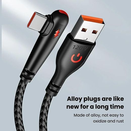 Original Câble de données USB-C tressé à charge ultra-rapide 120W - 1.50m - image 2