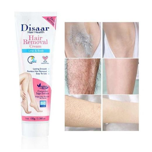 Disaar Crème d'épilation douce au concombre, ati elles, peau lisse,éclatante - image 2