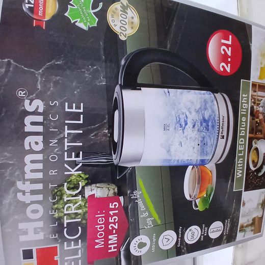 Hoffmans Chauffe eau Electrique - bouilloire electrique 2L en verre - image 2