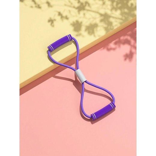 Generic 1 Corde élastique en TPE en forme de 8 – Entraînement musculaire (Poitrine et Dos) – Violet - image 2