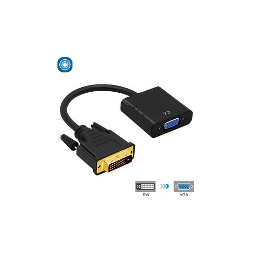 Câble convertisseur adaptateur DVI-D vers VGA - 1080p