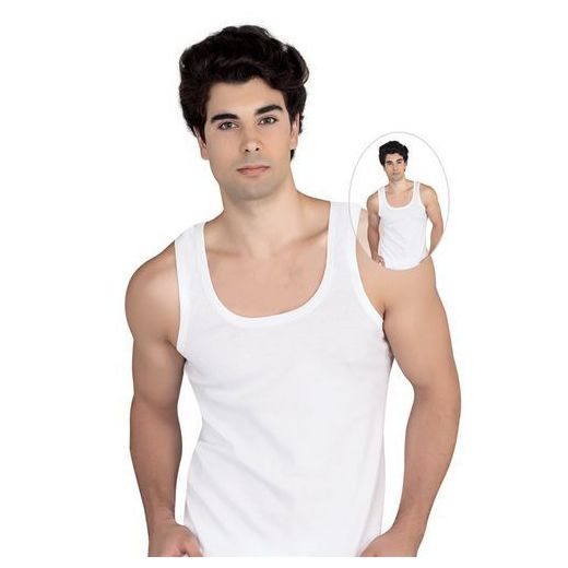 Sous-vêtement- Débardeurs pour hommes 100 % Coton - blanc