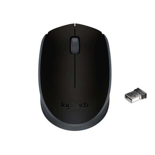 Logitech Souris Sans fil M170 Wireless Mouse, Noir/Gris