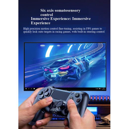 Tianquil Manette de jeu sans fil PS4 pour PC, TV Box/téléphone Android/tablette - Blanc - image 4