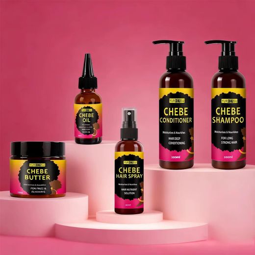 Generic Coffret de Soins Capillaires au Chébé YURHERSU – Shampoing, Après-Shampoing, Huile, Spray et Beurre (Gamme Croissance et Force) - image 2