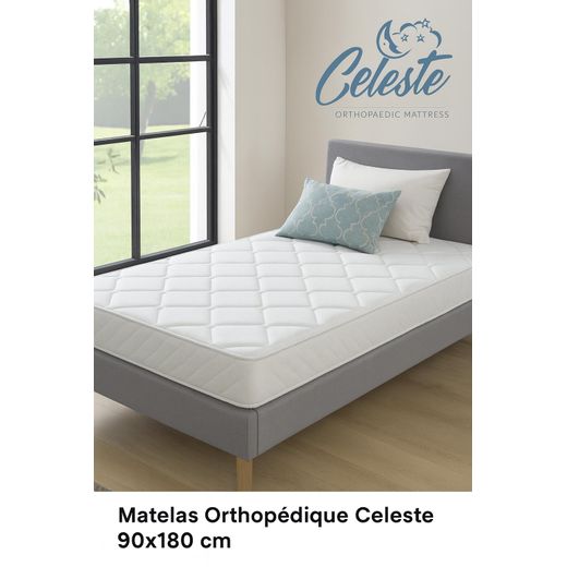 Celeste Matelas Orthopédique - 90x190 cm – Confort et Soutien Optimal pour un Sommeil Réparateur