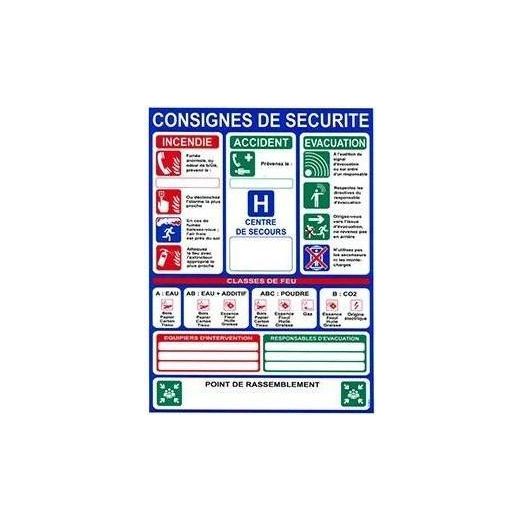 Generic Pack Signalisation Sécurité Complet – Point de Rassemblement + Consignes de Sécurité + Flèches Directionnelles Gauche/Droite – Panneaux Évacuation Haute Visibilité - image 2
