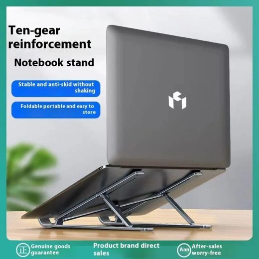 Adaptateur Support pour Ordinateur Portable Pied Portable Flexible en Plastique Support Réglable Triangle - image 2