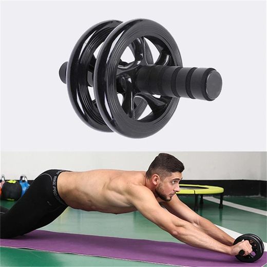 Generic Roue Abdominale avec Tapis pour genou - noir - image 3