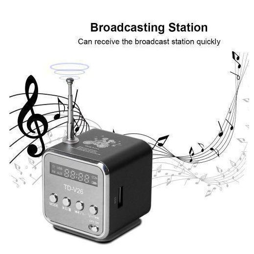 Generic Enceinte Bluetooth Portable 3W avec Radio FM - Bleu - image 2