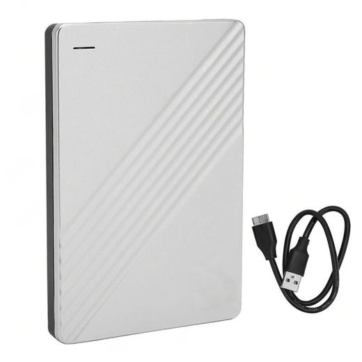 Generic Disque Dur Externe Portable 2,5" 1To Argent USB 3.0 Mécanique Compatible PC et Mac - image 2