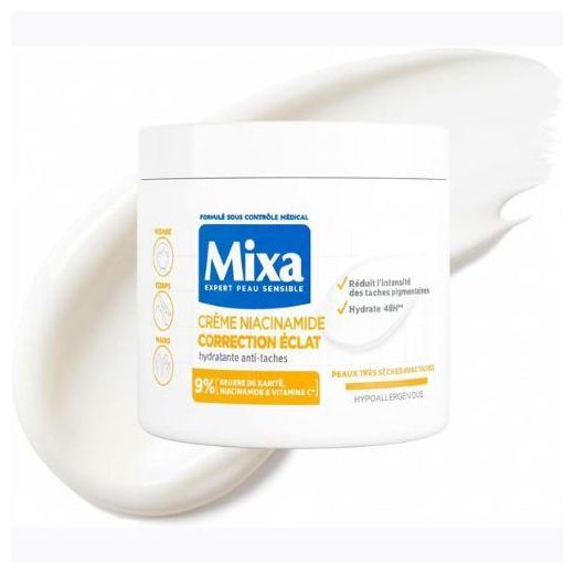 Mixa Crème Mixa Niacinamide Correction Eclat - hydratante et anti-taches - 400ml