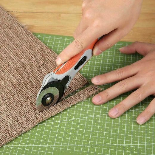 Generic Rouleau de coupe de tissu manuel 45mm, lame rotative, rouleau de couture et patchwork - image 4