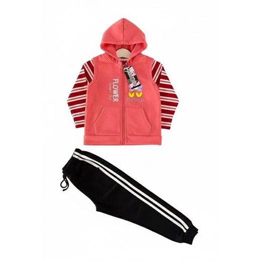 Ensemble jogging 3 pièces pour fille - Confort et style sportif