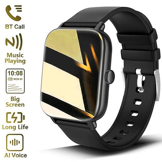 MK ♛Montre connectée 4+32GB True 2.19" IPS écran tactile complet BT Appel Sport Moniteur de fréquence cardiaque et santé