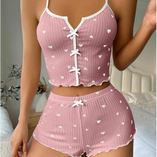 MIDNIGHT'S BOMB Nouveau suspendeur shorts sexy lait soie set - image 2