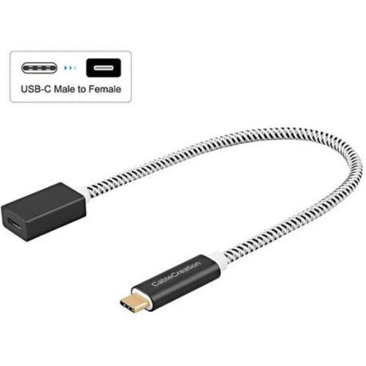 LASA Rallonge USB-C mâle vers femelle - 1 m, Noire - image 2